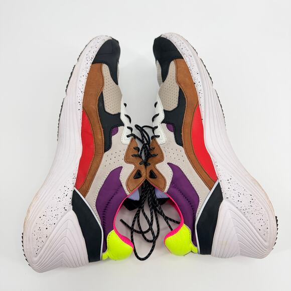 MCQ Alexander McQueen Swallow Daku Trainers Almond Multi Sneaker Leather EU45 - Picture 3 of 9